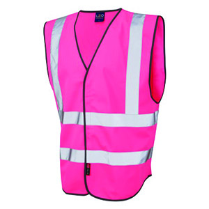 Large Pink WorkGlow® Hi-Vis Waistcoat